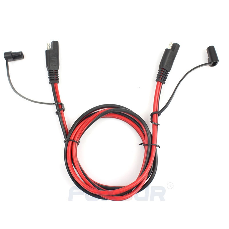 FOXSUR-SAE  ̺ 150CM, 16 AWG 2  ̾ ϳ׽  Ƽ DC ڵ  и/SAE   ĸ 
